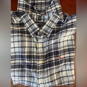 XXL Polo RALPH LAUREN Blue Plaid Button Up